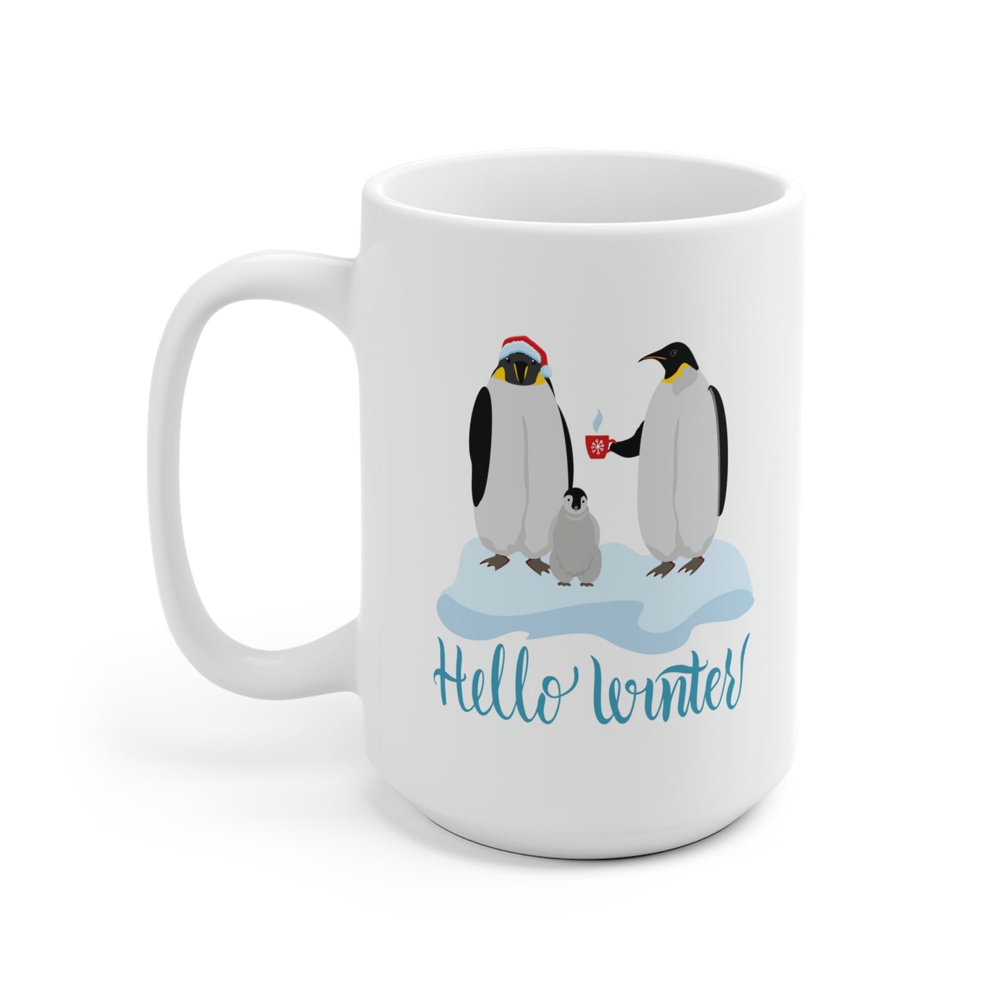 Hello Winter Penguins Mug