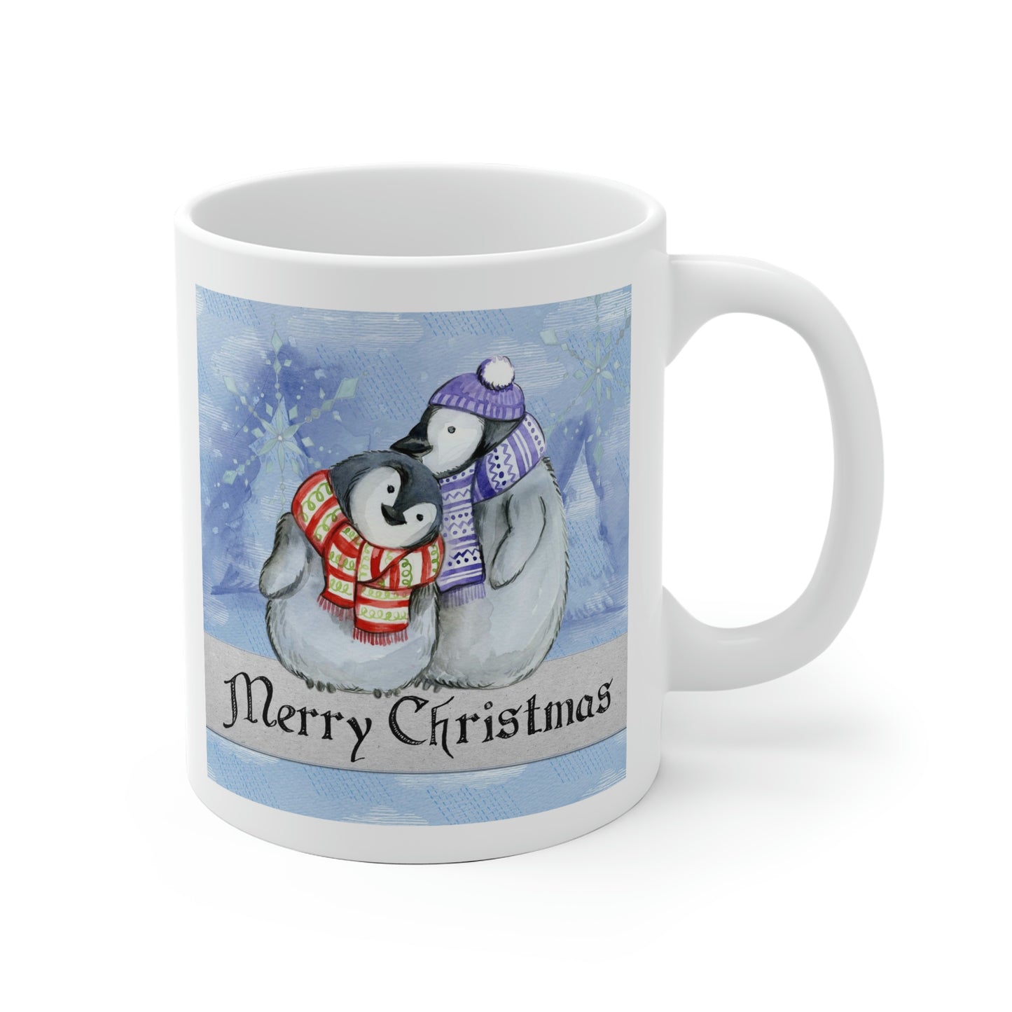Merry Christmas Penguins Mug