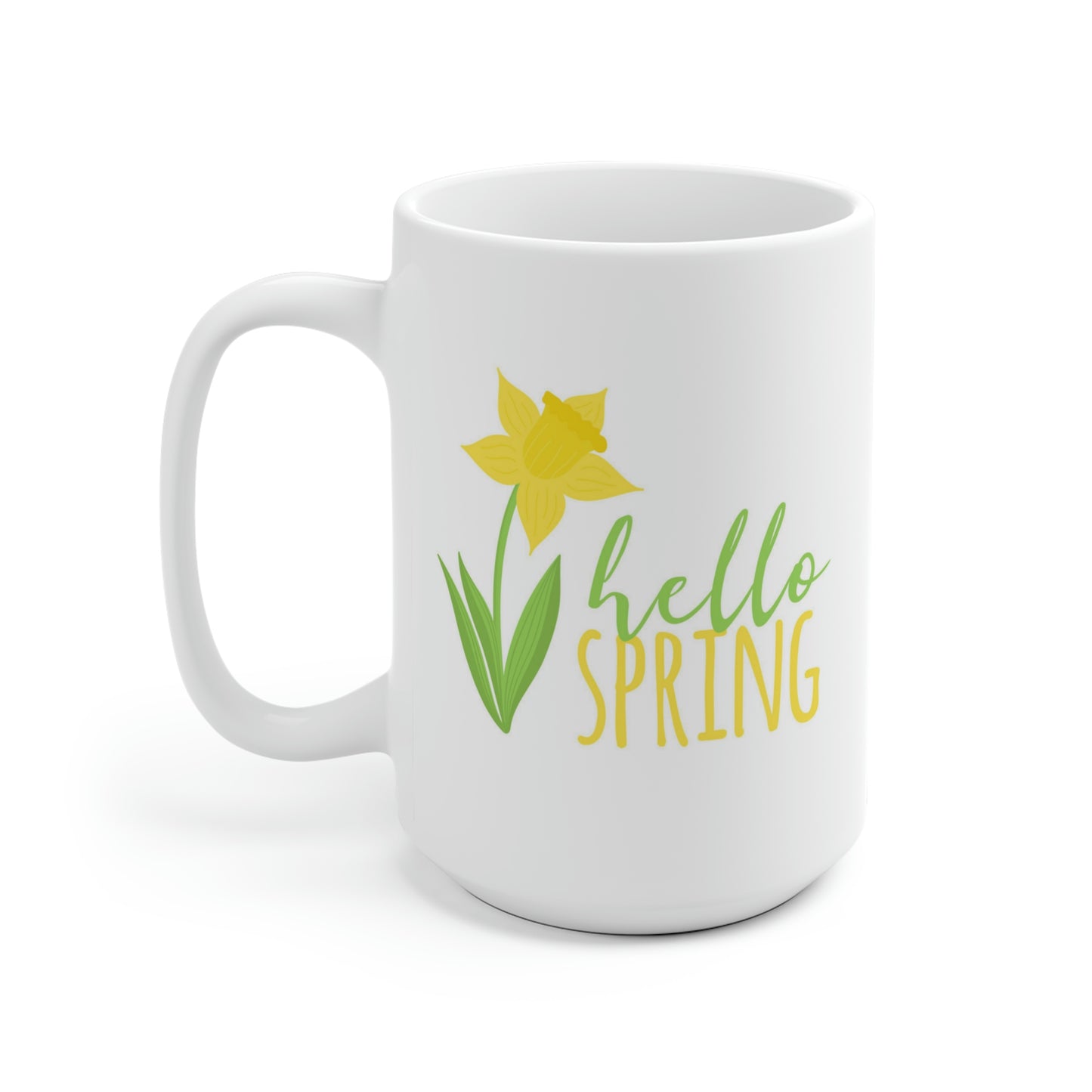 Hello Spring Daffodil Mug