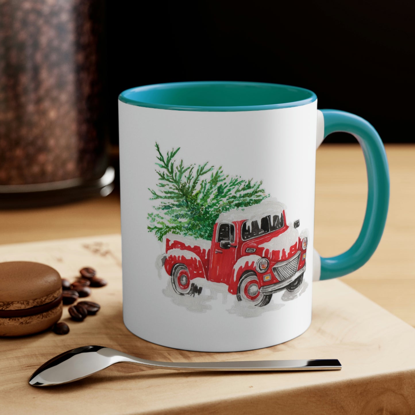 Christmas Tree Truck Mug