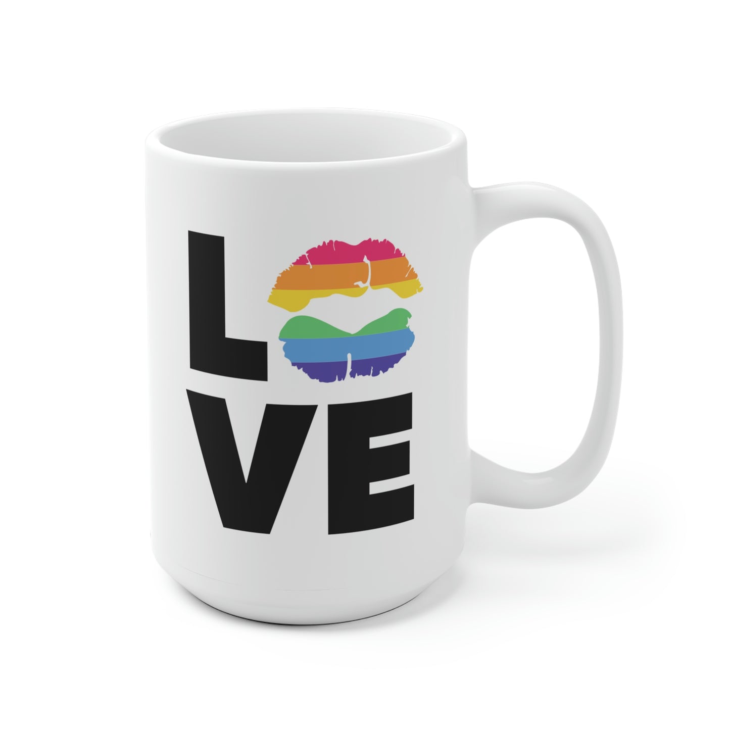 Love Rainbow Kiss Mug