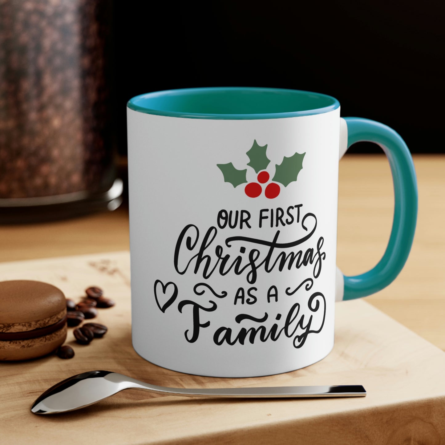 Our First Christmas As A Family Mug