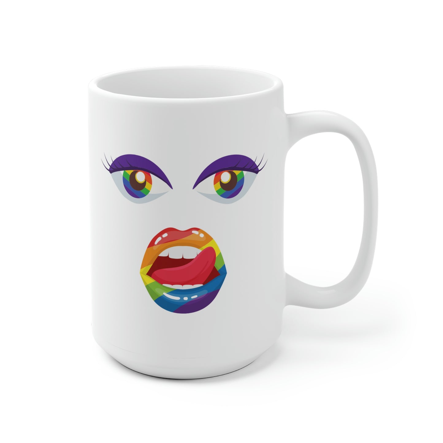 Rainbow Face Mug