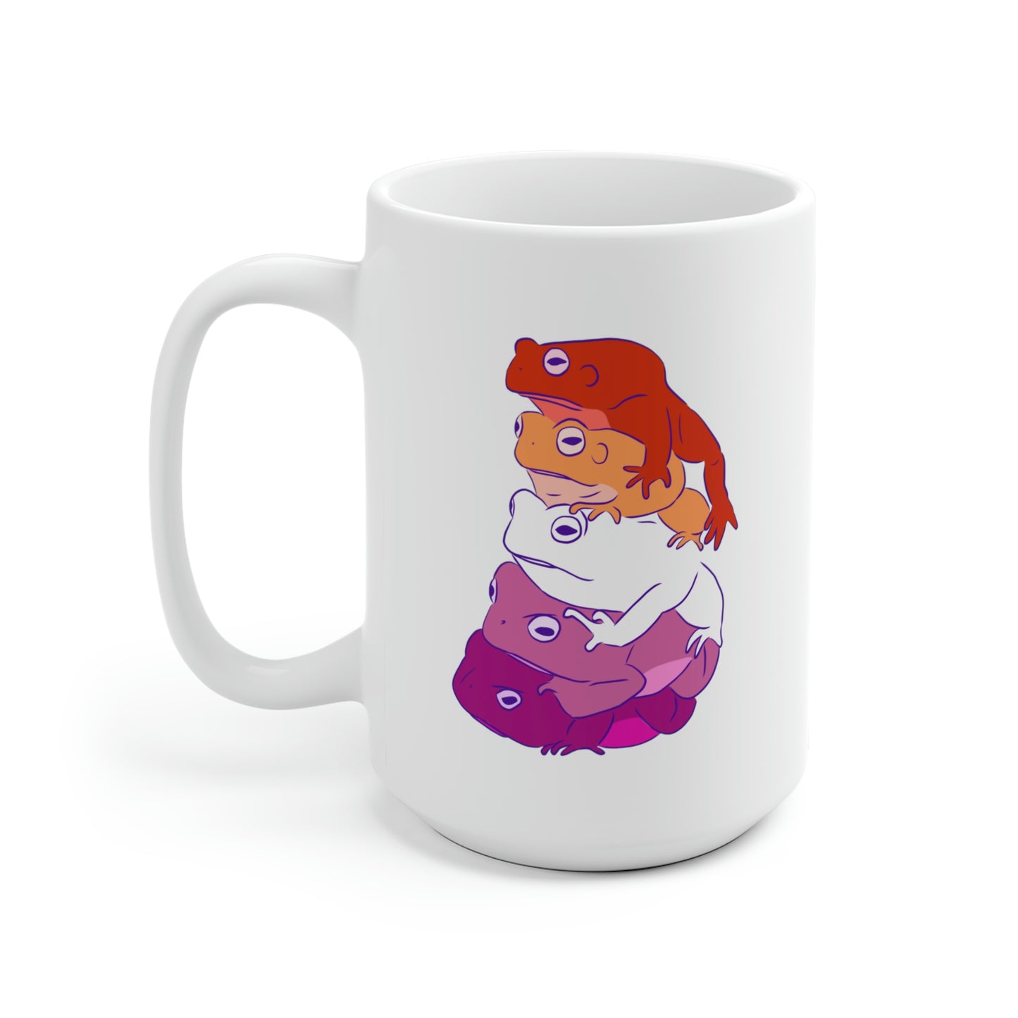 Lesbian Frog Stack Mug