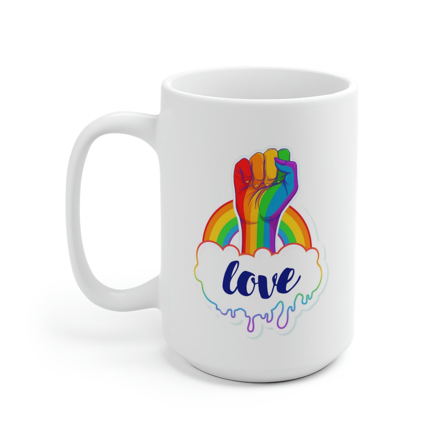 Love Rainbow Fist Mug