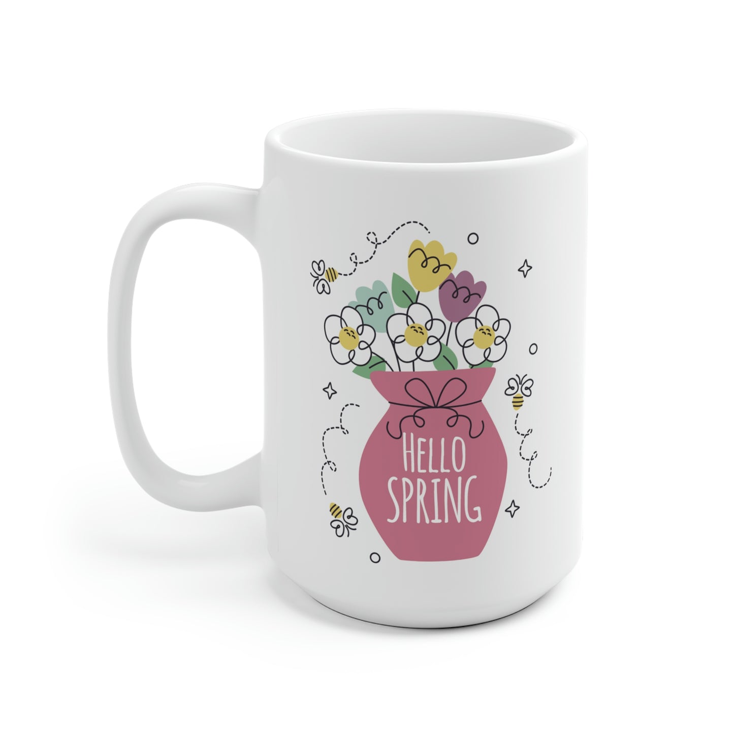 Hello Spring Flower Mug
