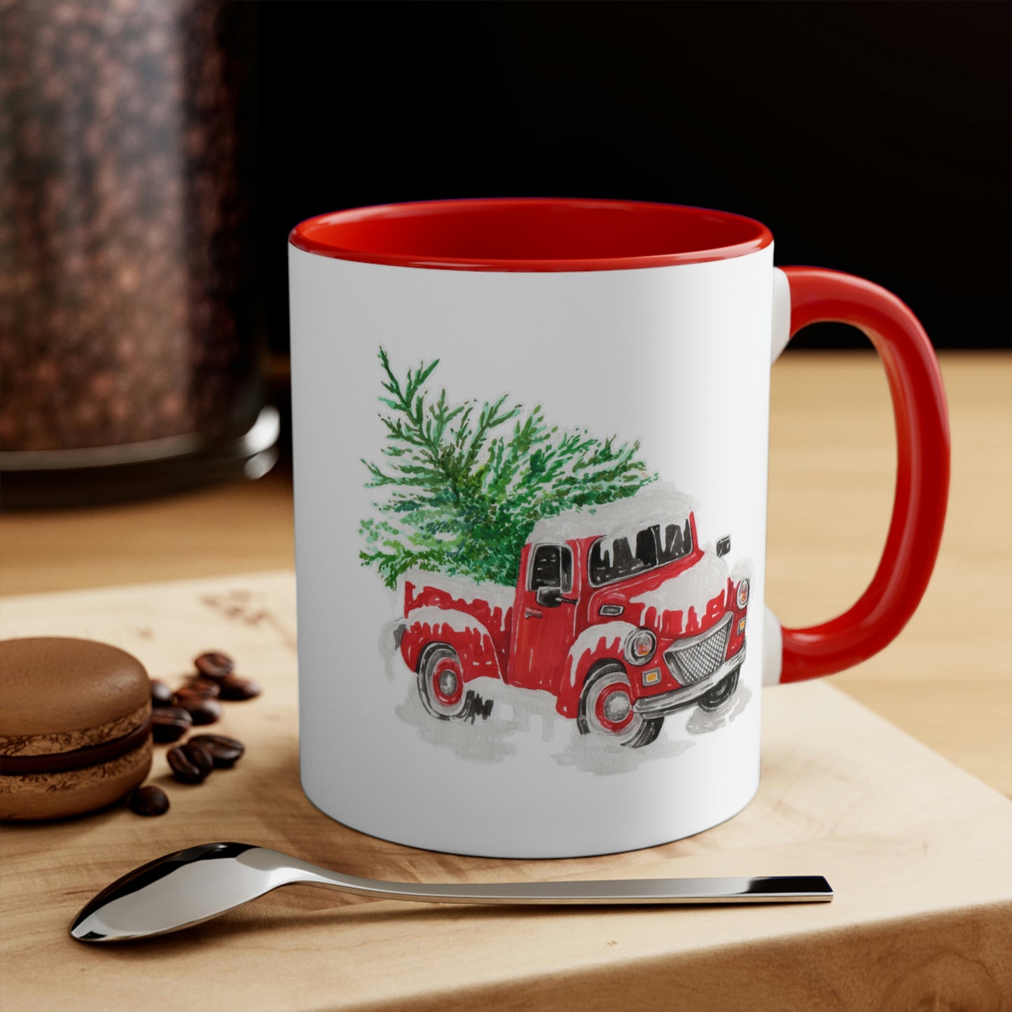 Christmas Tree Truck Mug
