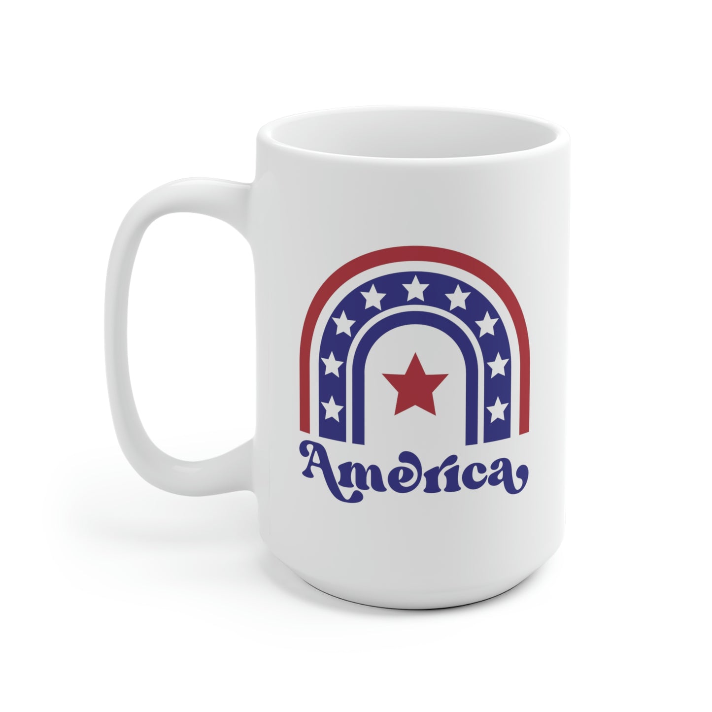 Boho America Rainbow Mug