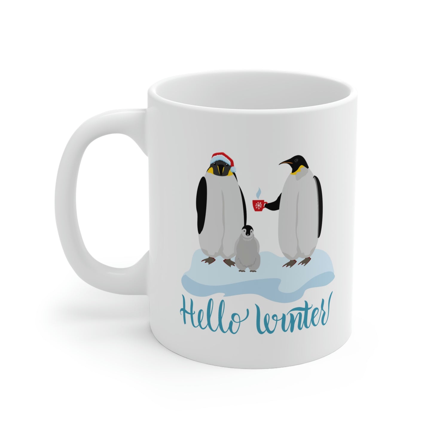 Hello Winter Penguins Mug