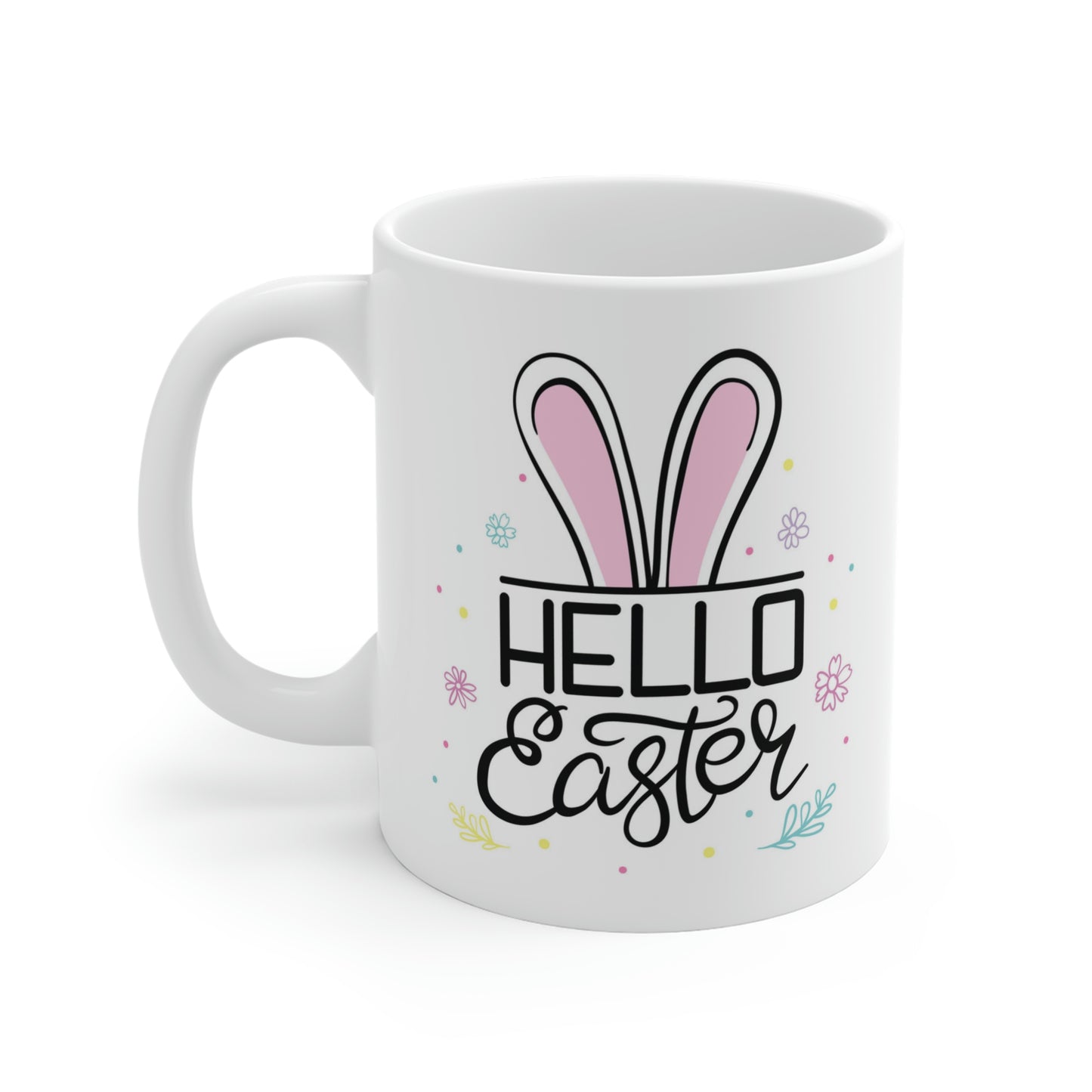 Hello Easter Bunny Ears Mug