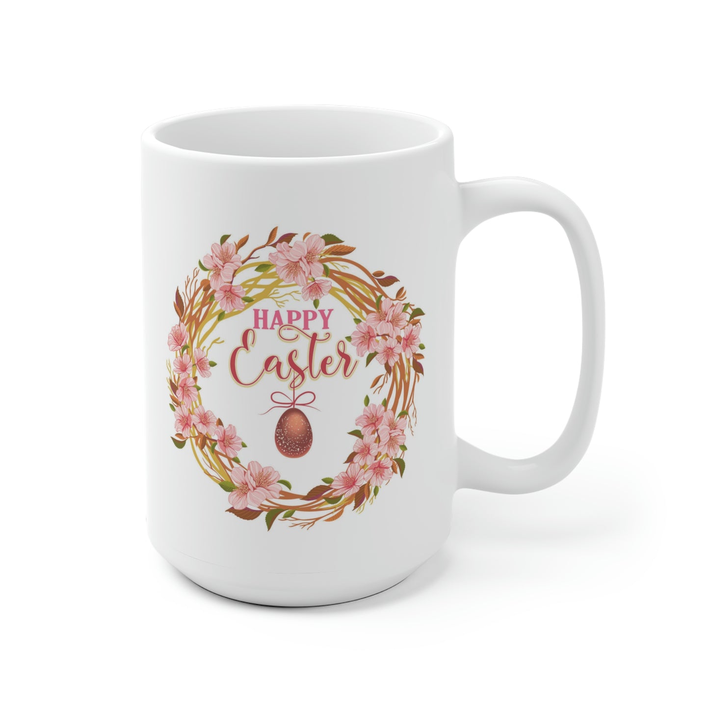 Happy Easter Floral Egg Mug
