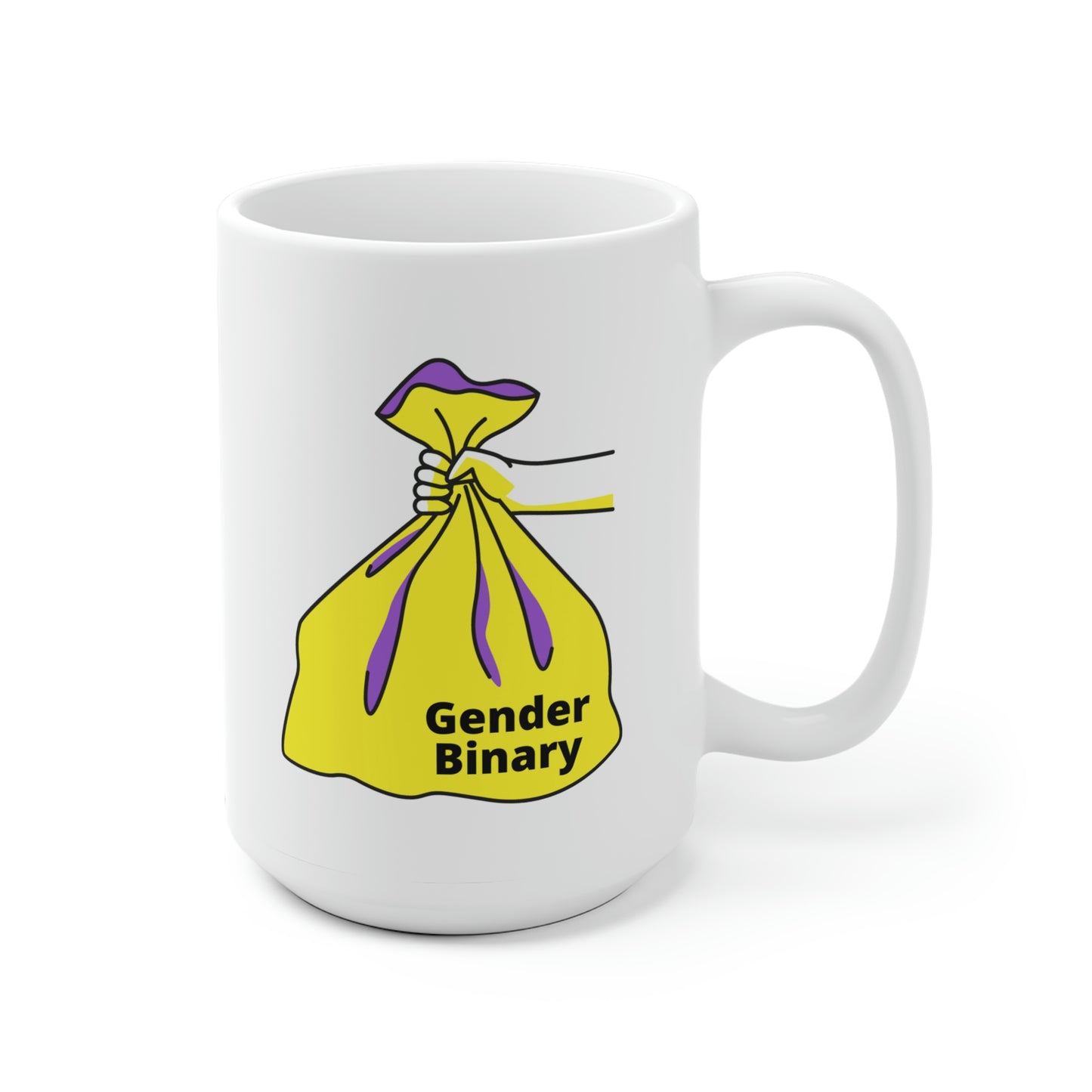 Gender Binary Trash Mug