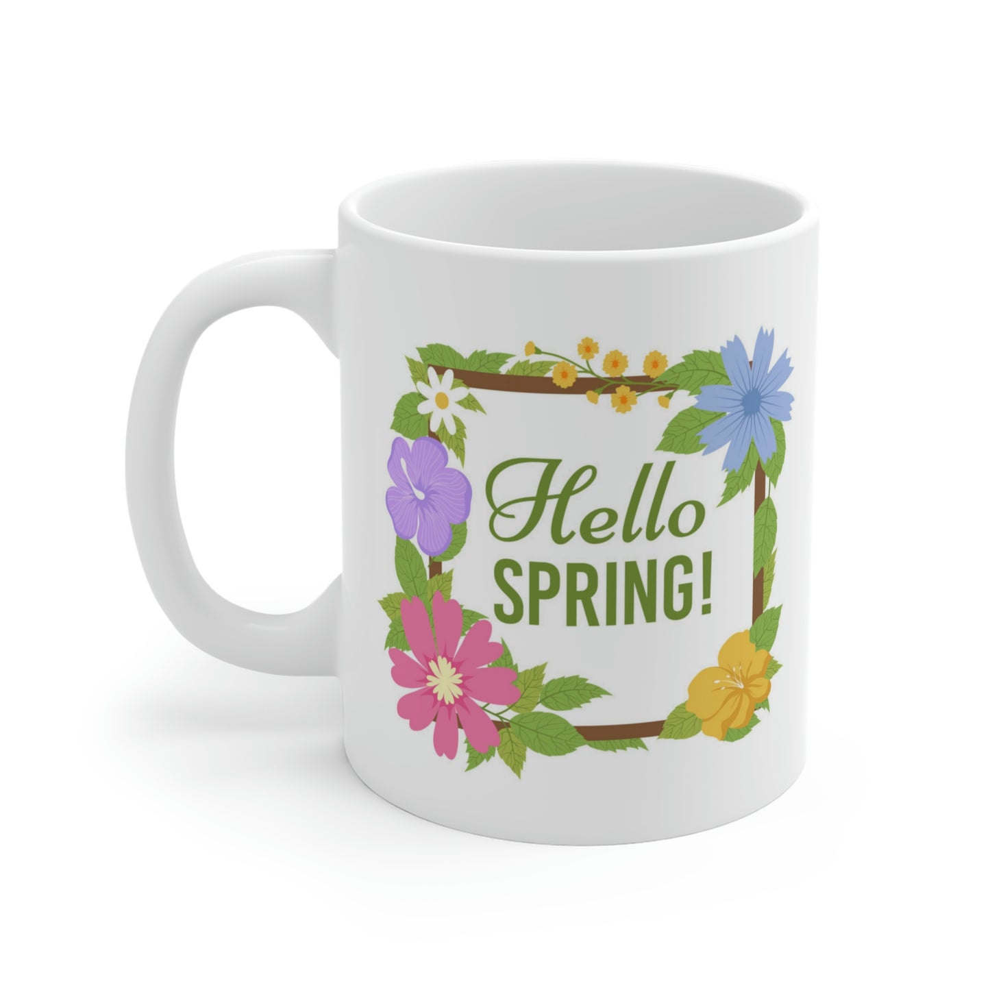 Hello Spring Flower Mug