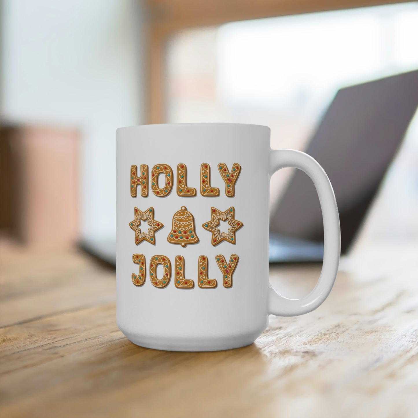 Holly Jolly Gingerbread Mug