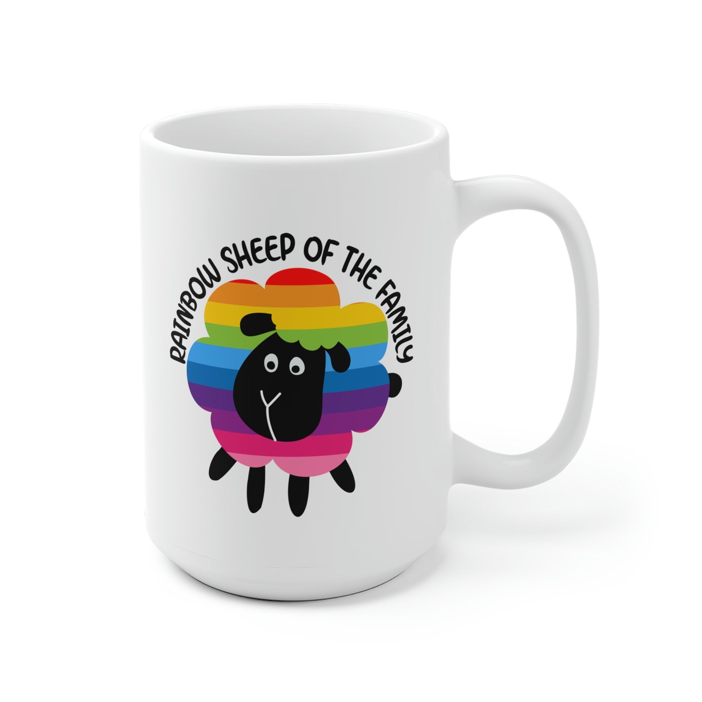 Rainbow Sheep Of The Family Mug