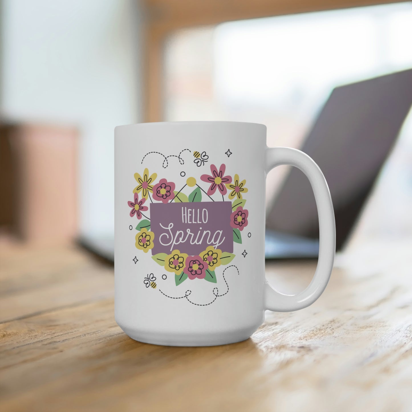 Hello Spring Flower Mug