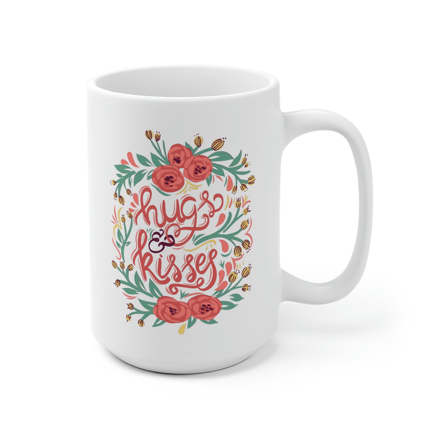 Hugs & Kisses Roses Mug