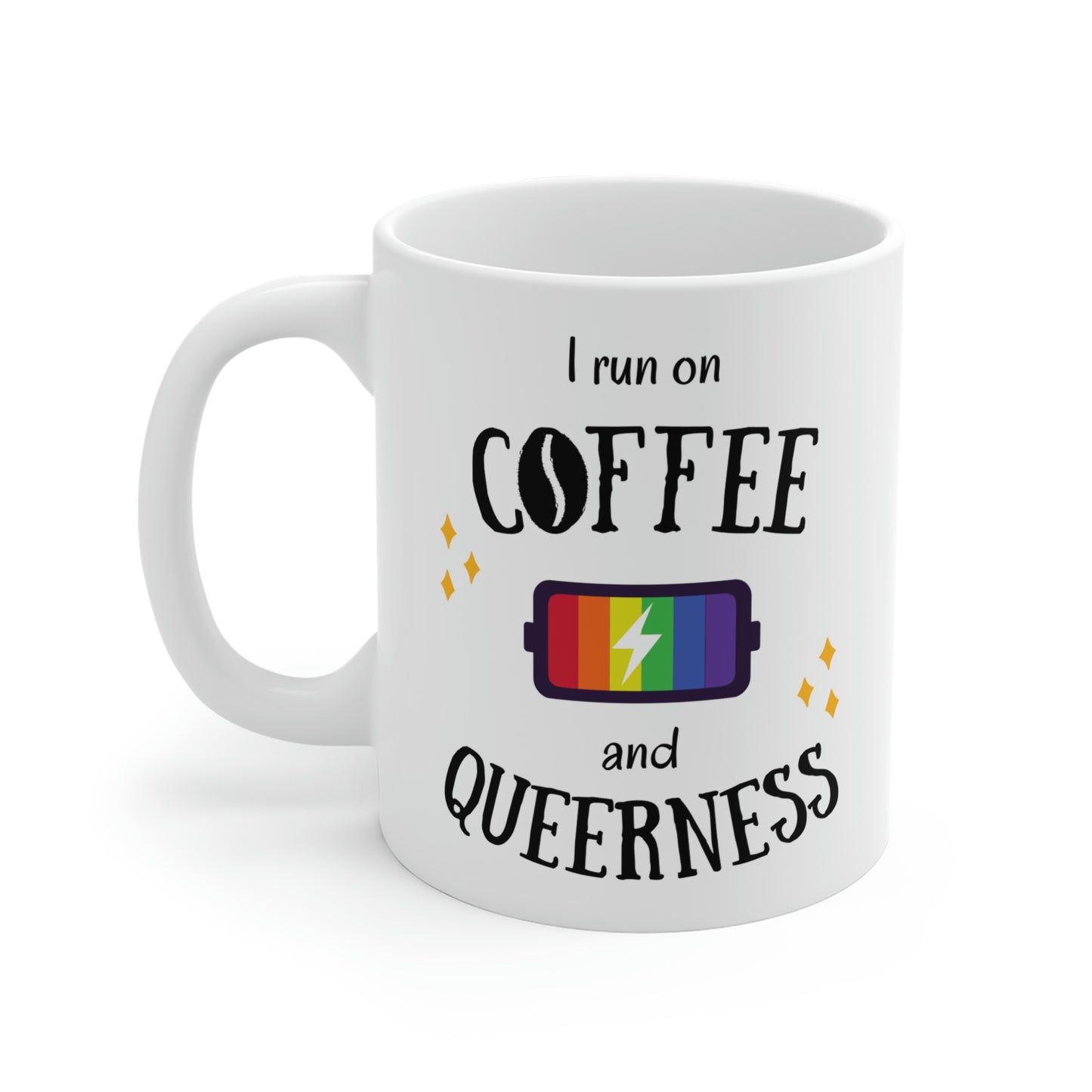 I Run On Coffee And Queerness Mug