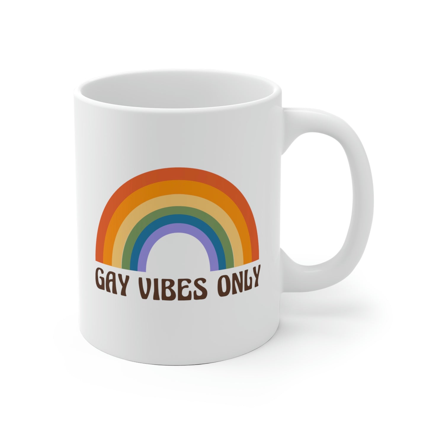 Gay Vibes Only Mug Rainbow Mug