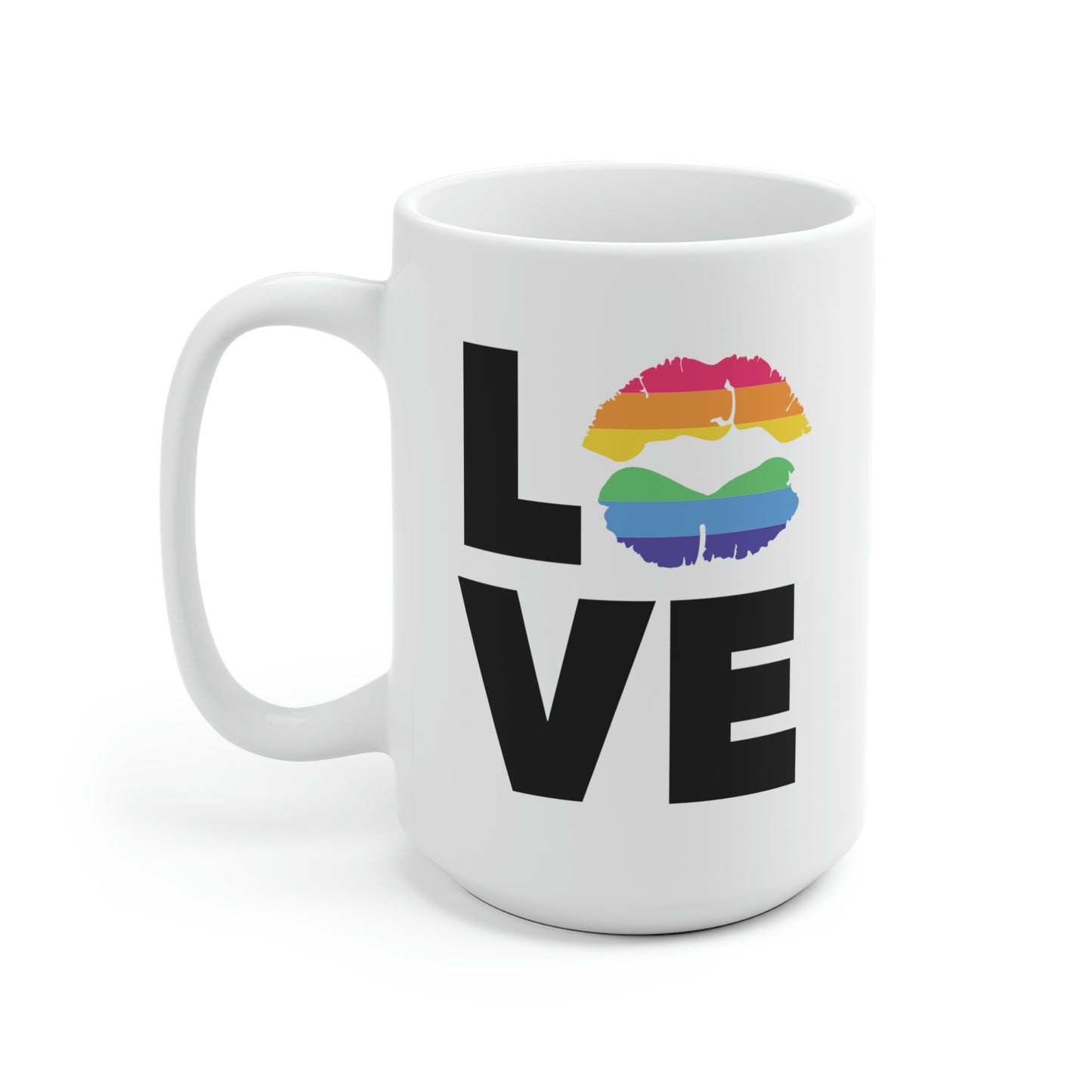 Love Rainbow Kiss Mug