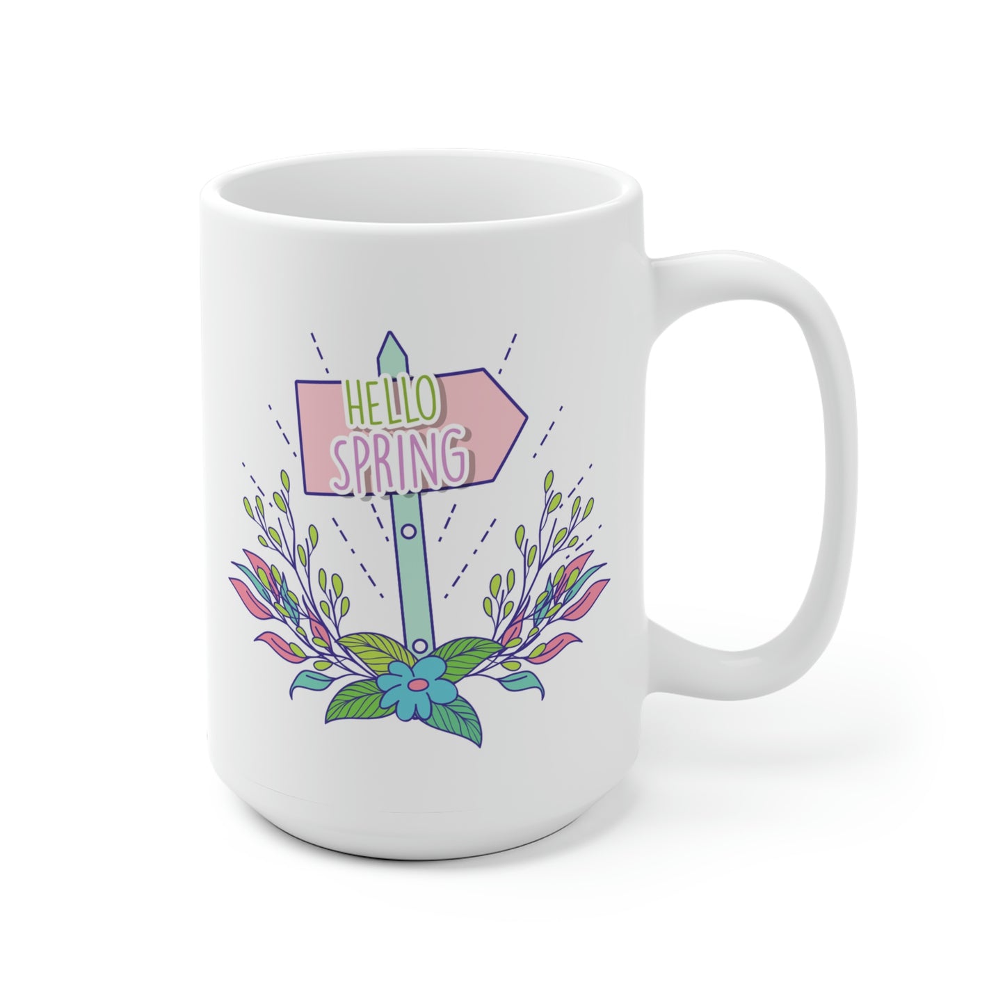 Hello Spring Garden Mug