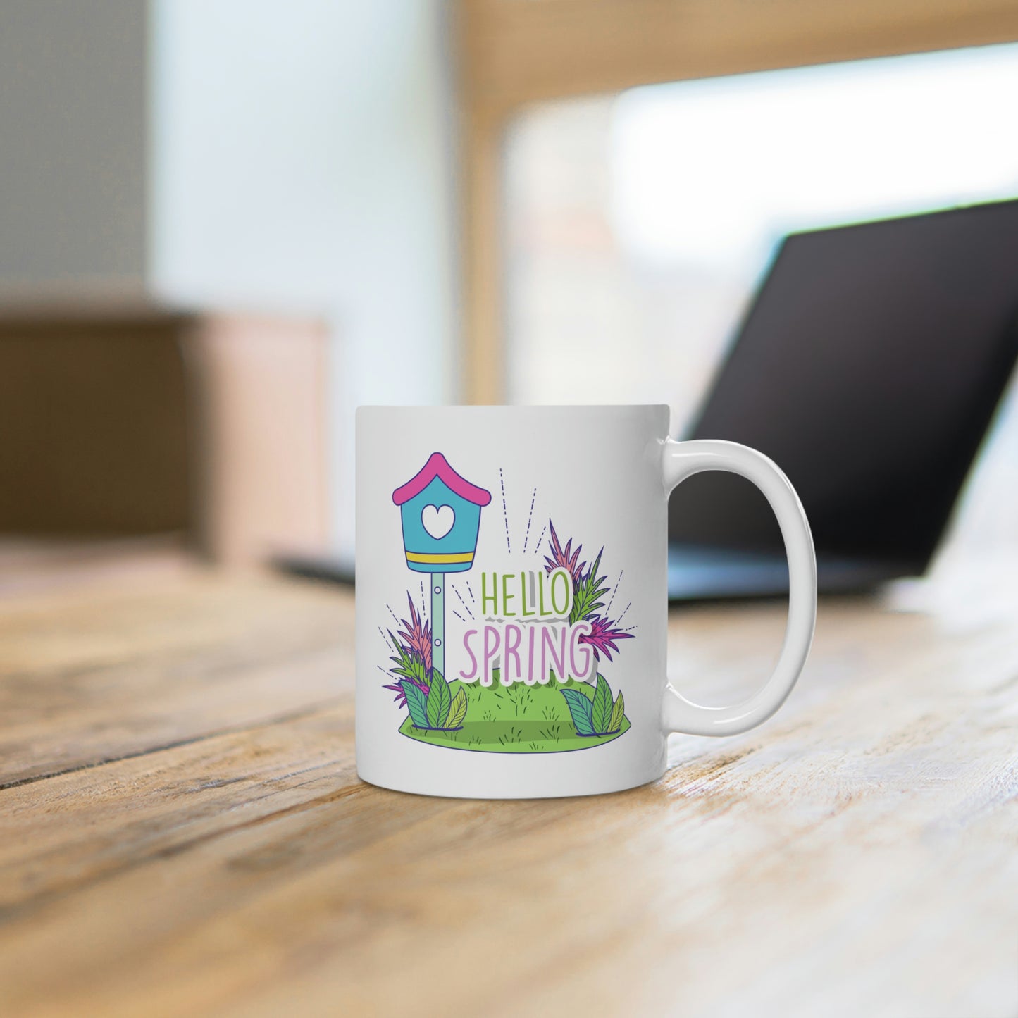 Hello Spring Garden Mug