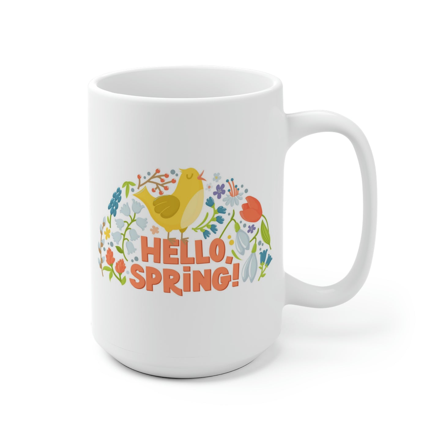 Hello Spring Bird Mug