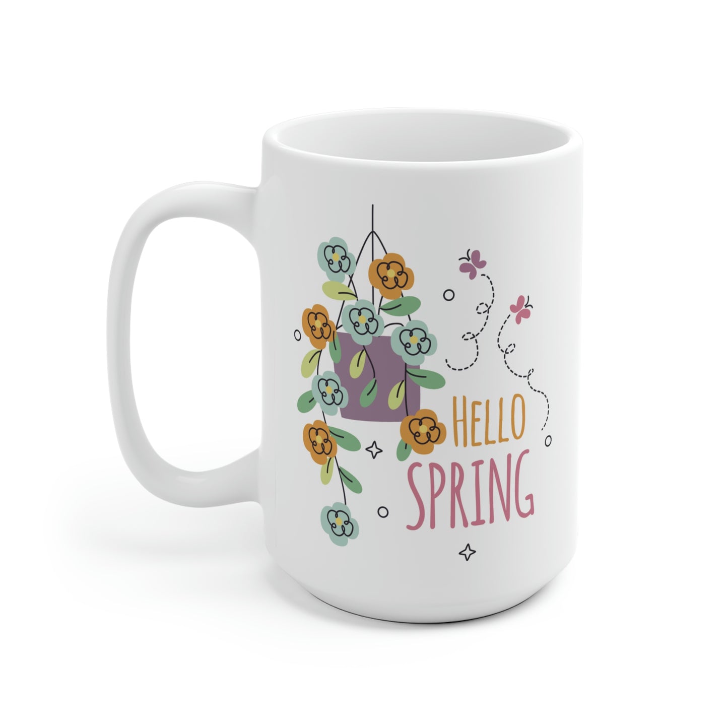 Hello Spring Flower Mug
