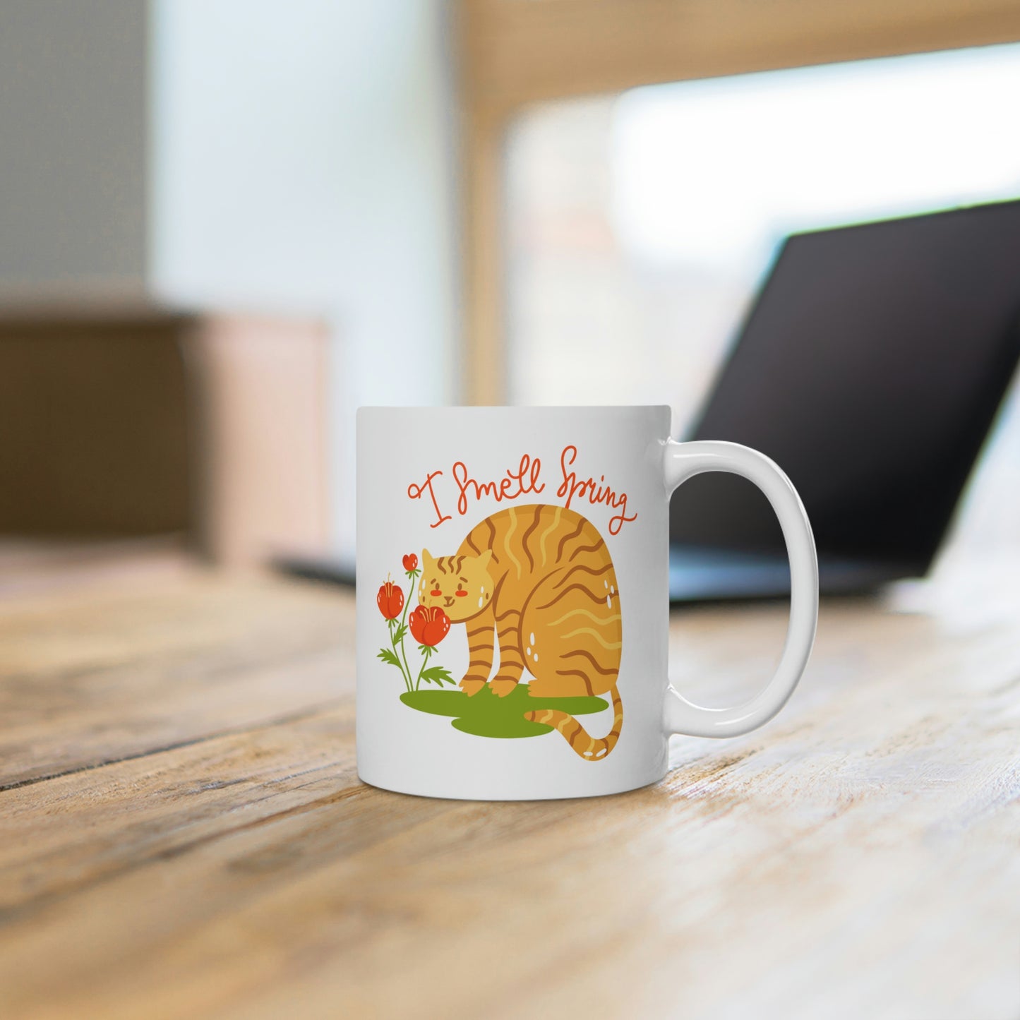 I Smell Spring Cats Mug