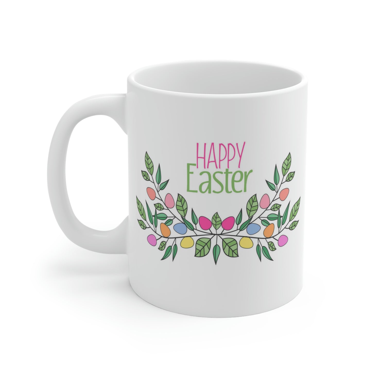 Happy Easter Floral Egg Mug