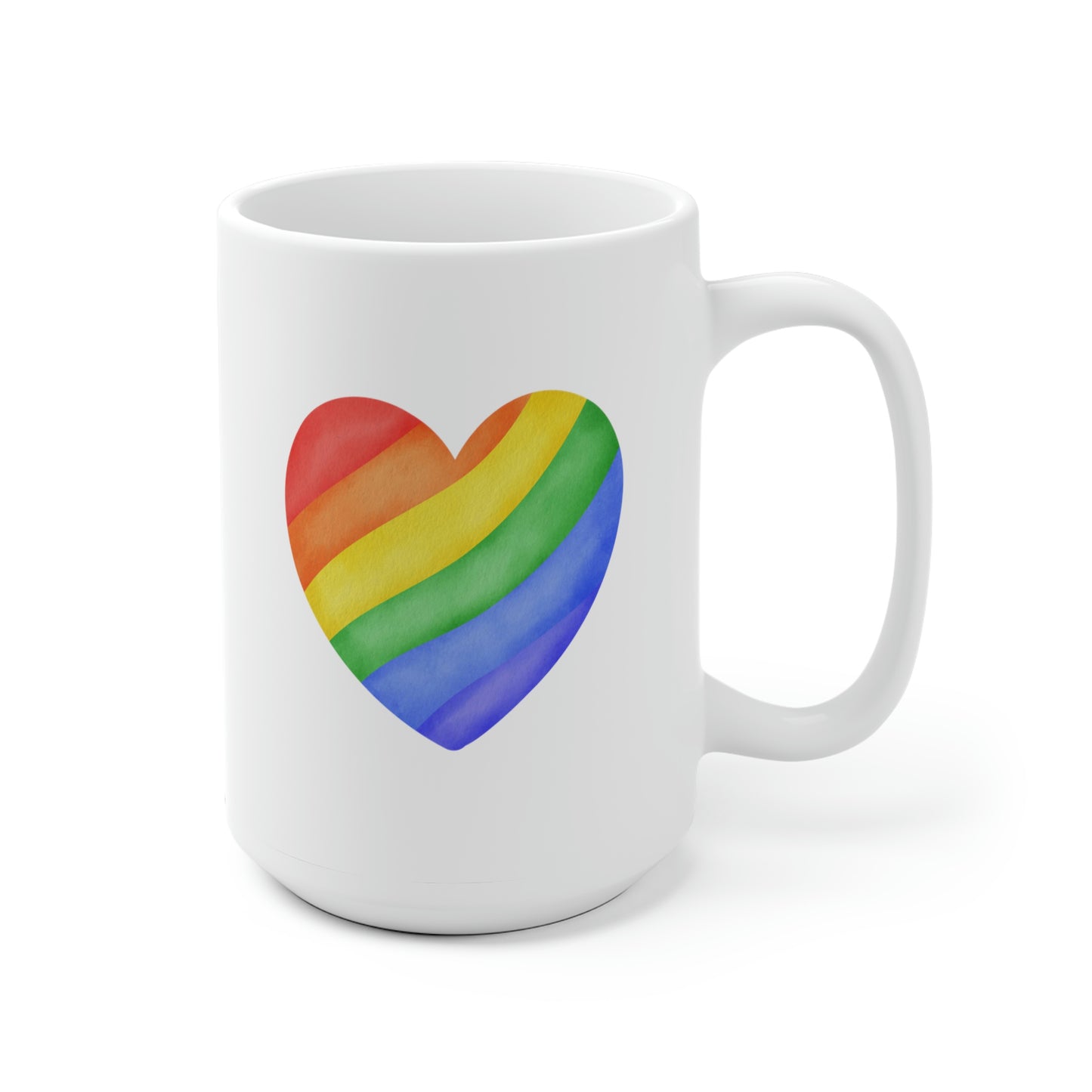 Rainbow Heart Mug