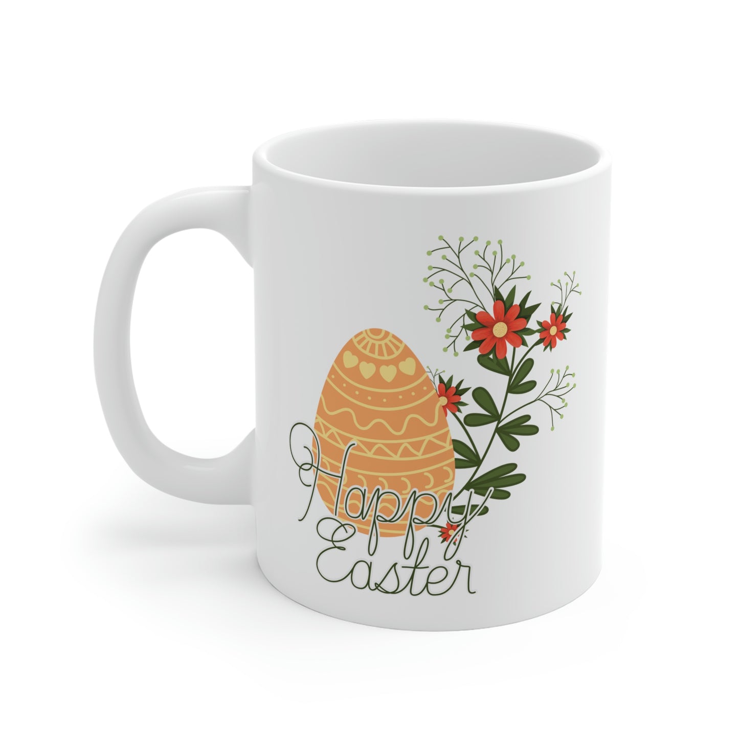 Happy Easter Floral Egg Mug