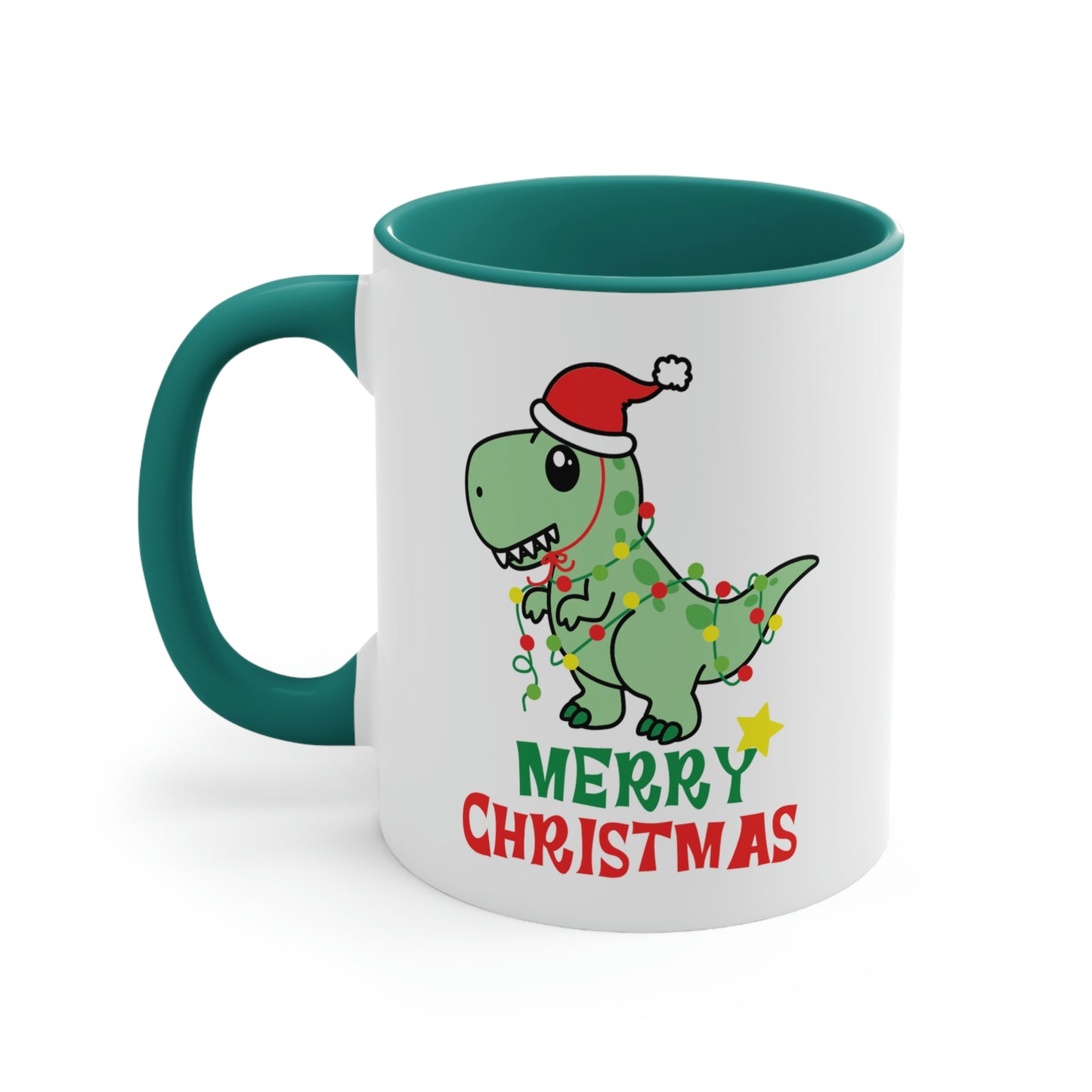 Merry Christmas Dinosaur Mug
