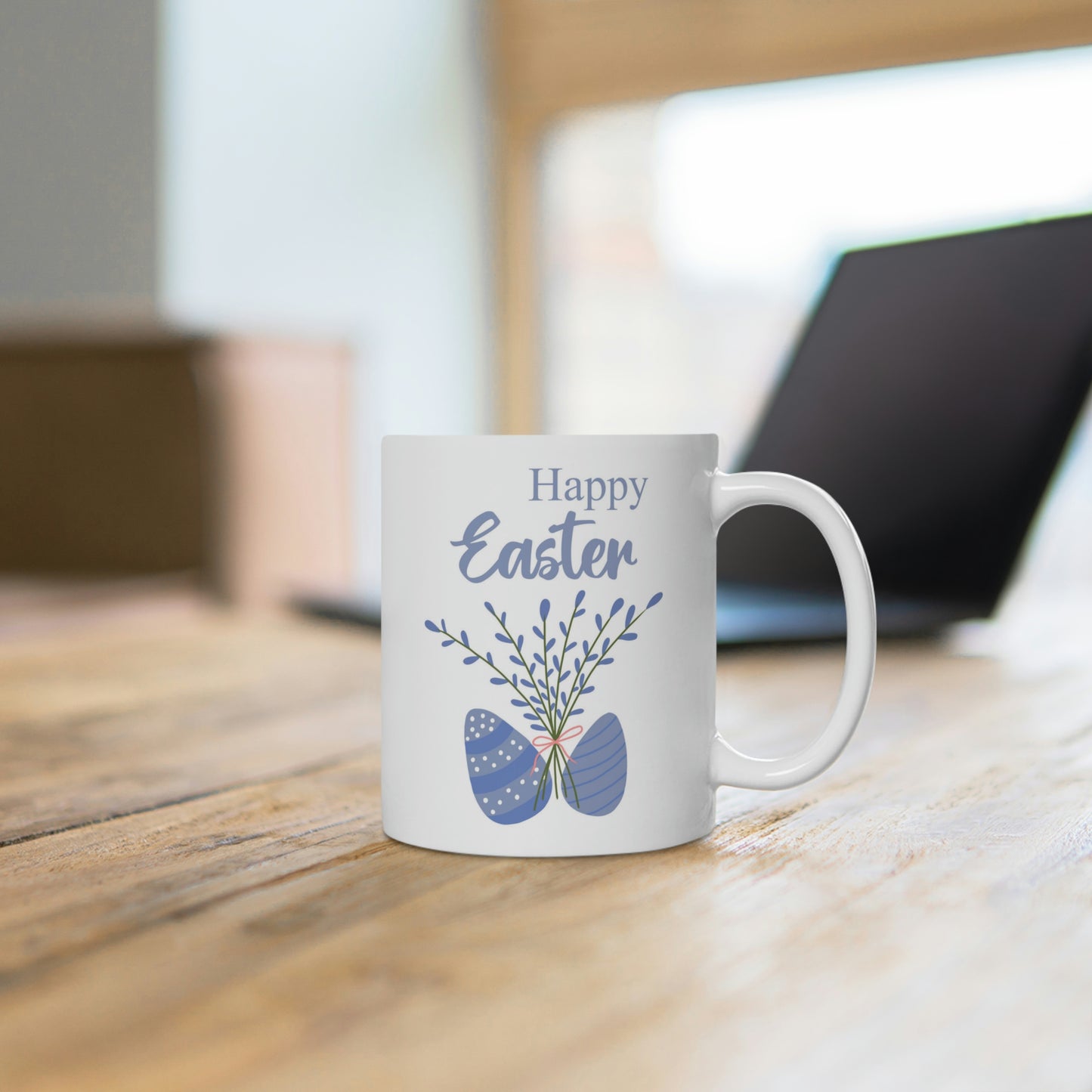 Happy Easter Floral Egg Mug