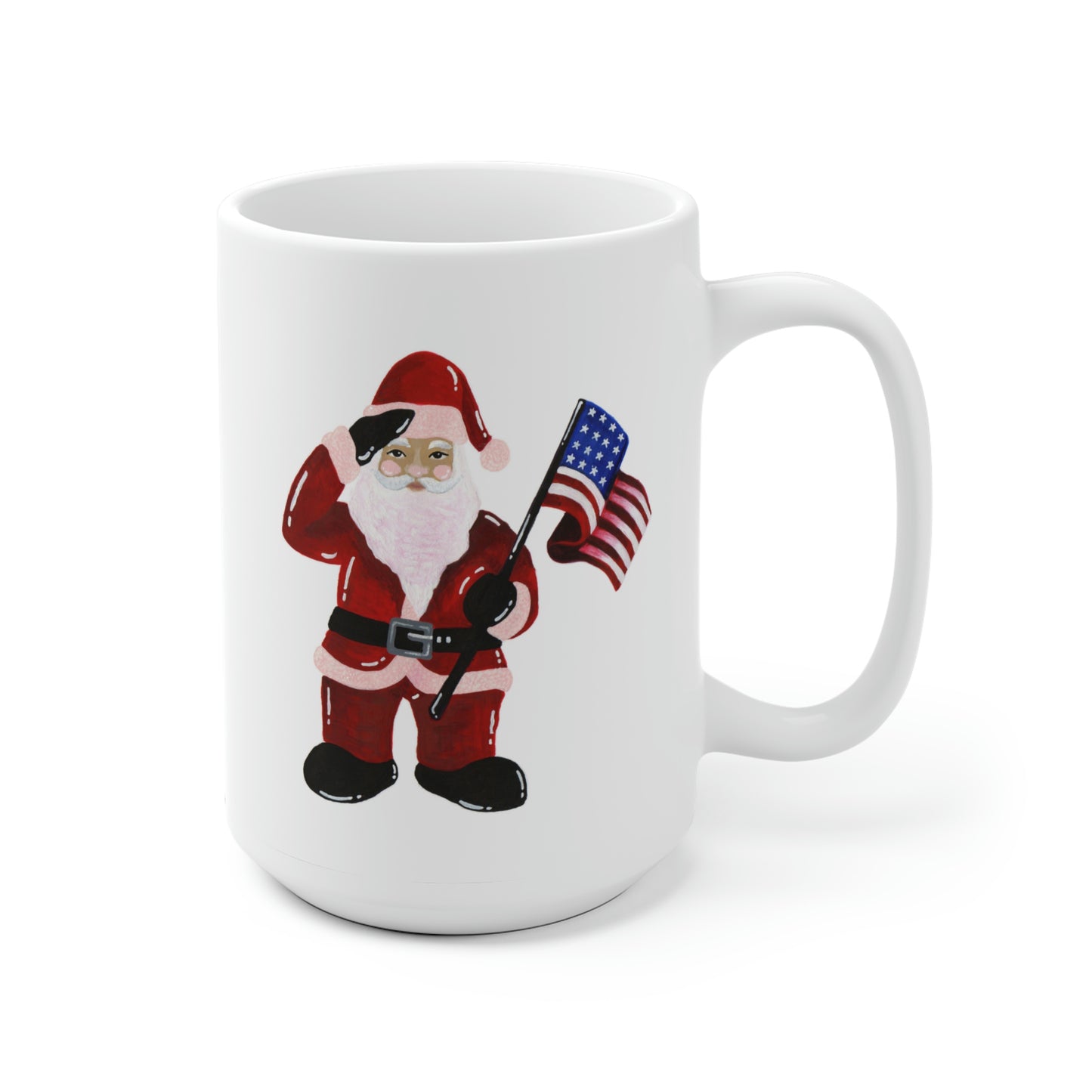 Patriotic Santa Mug