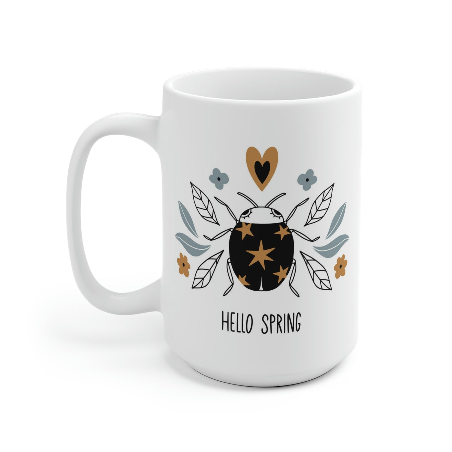 Hello Spring Ladybug Mug