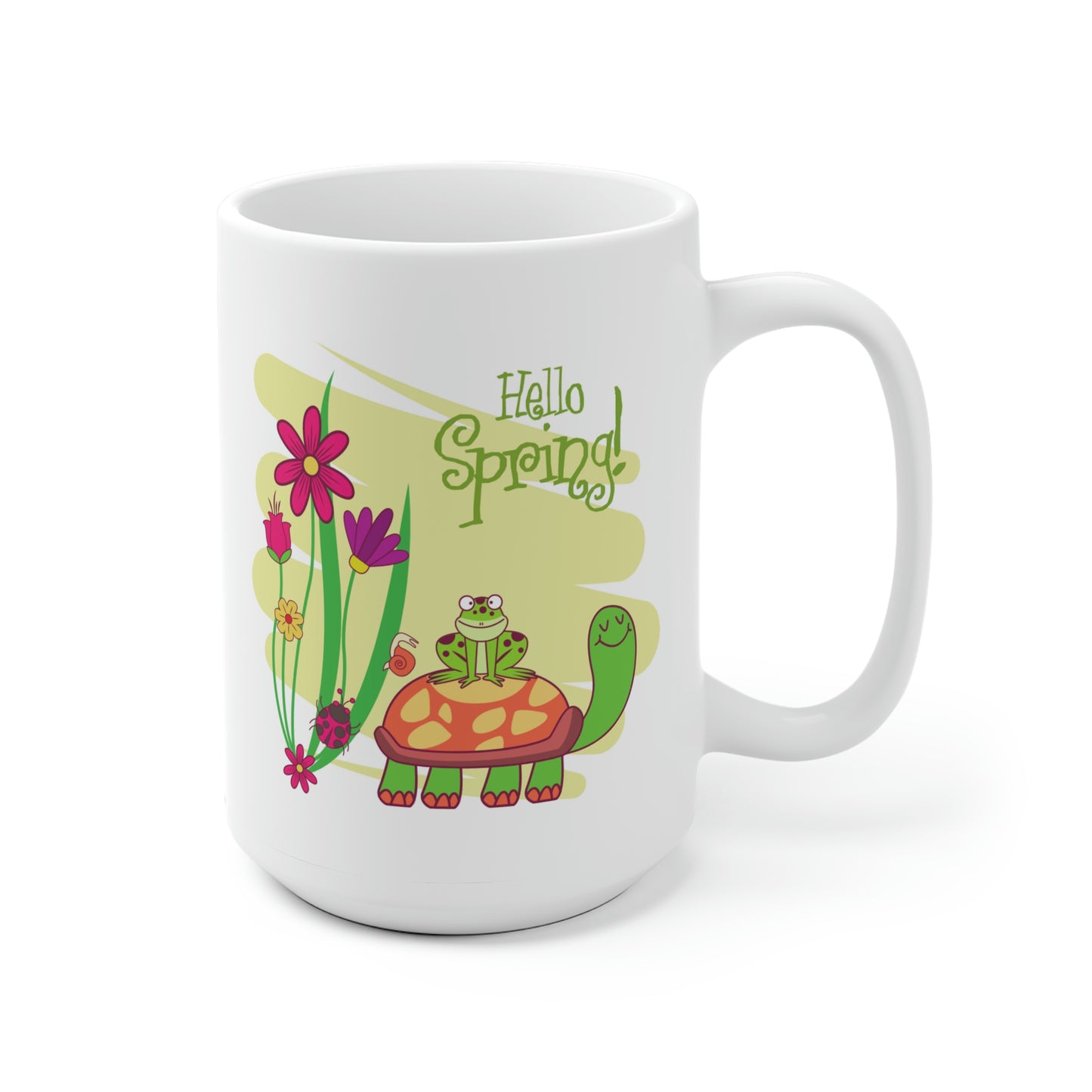 Hello Spring! Cute Turtle Mug