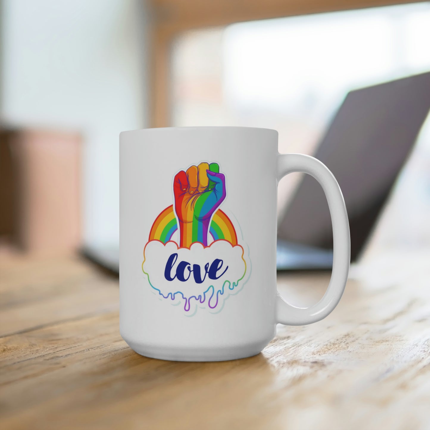 Love Rainbow Fist Mug