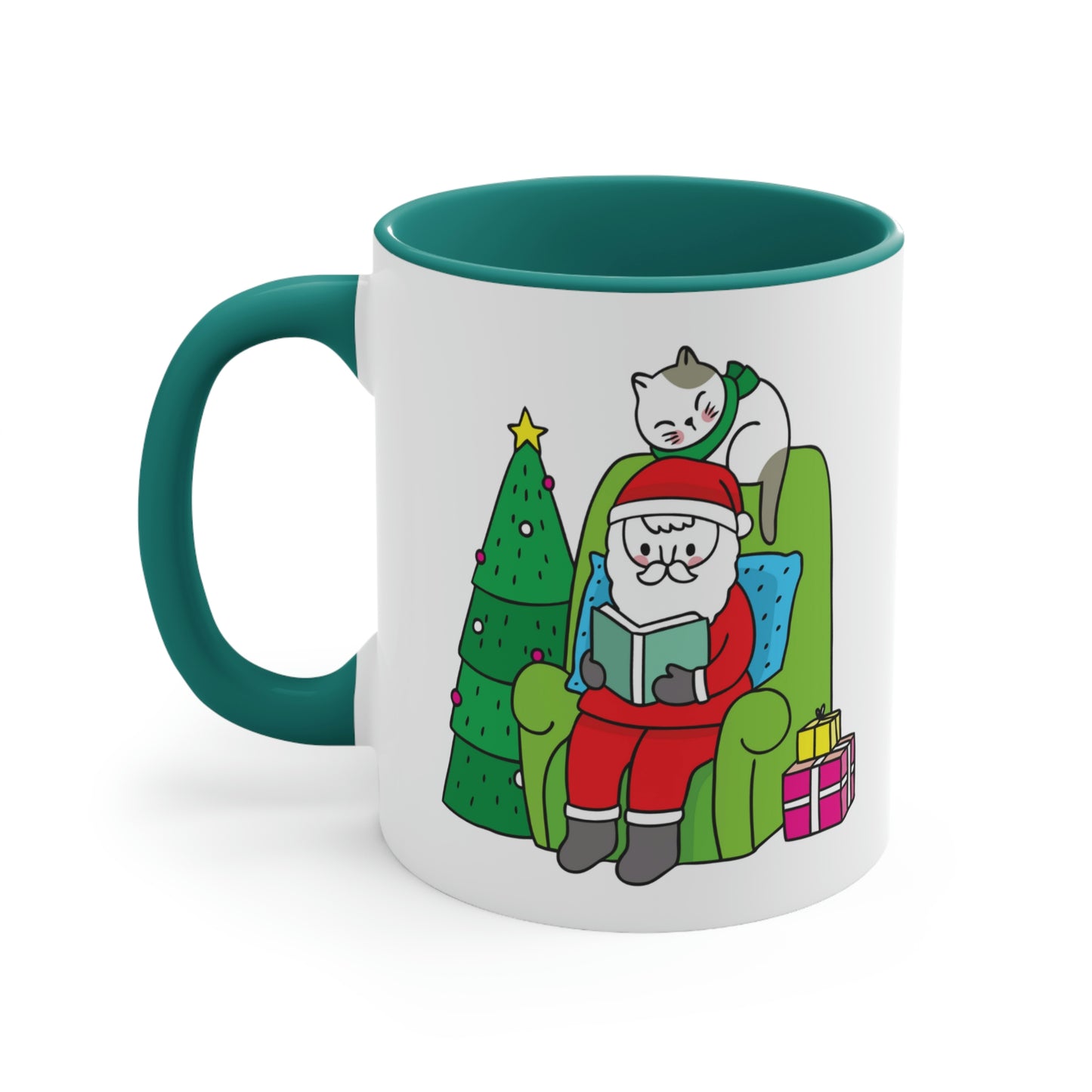 Santa Claus Cat Mug