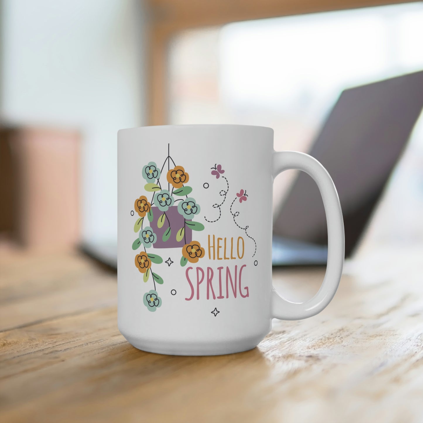 Hello Spring Flower Mug