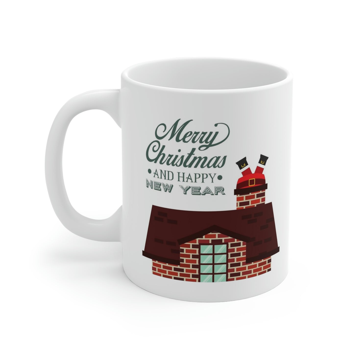 Merry Christmas And Happy New Year Santa Mug