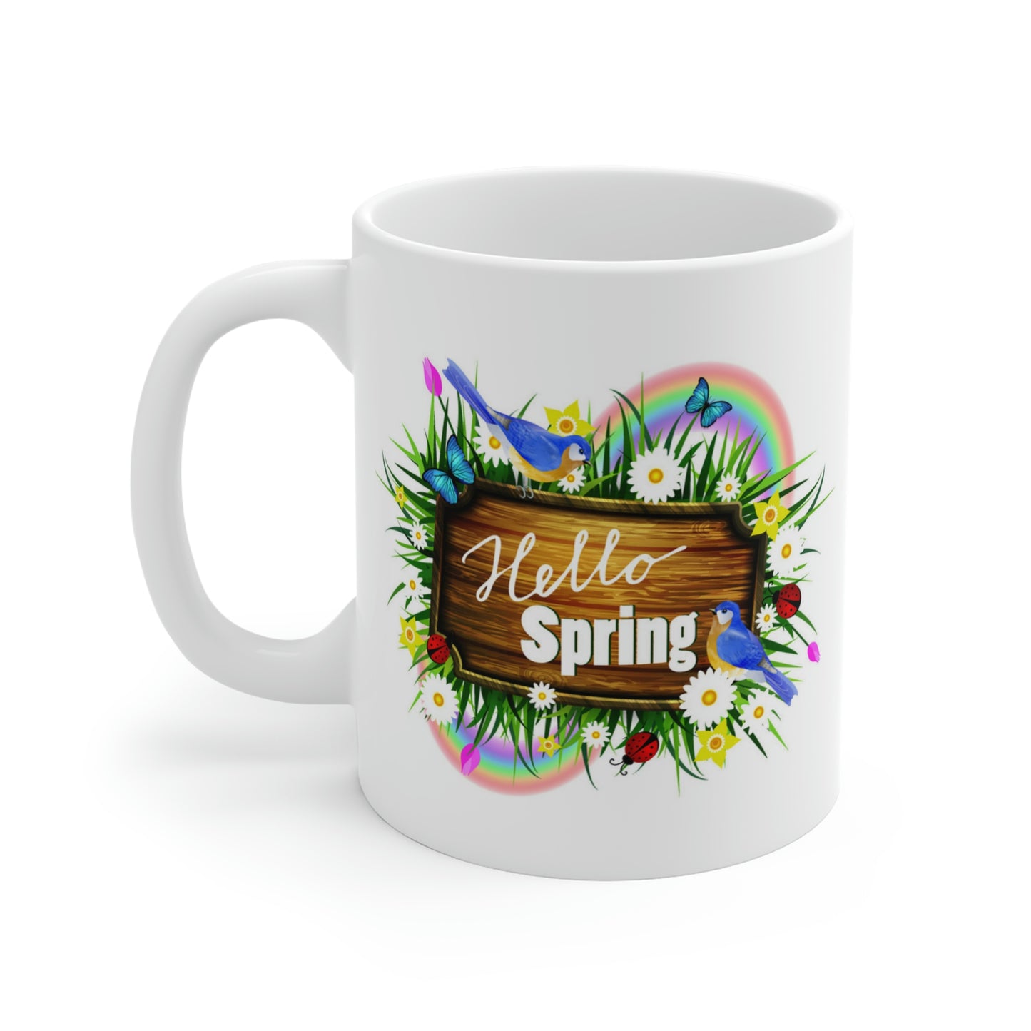 Hello Spring Garden Mug