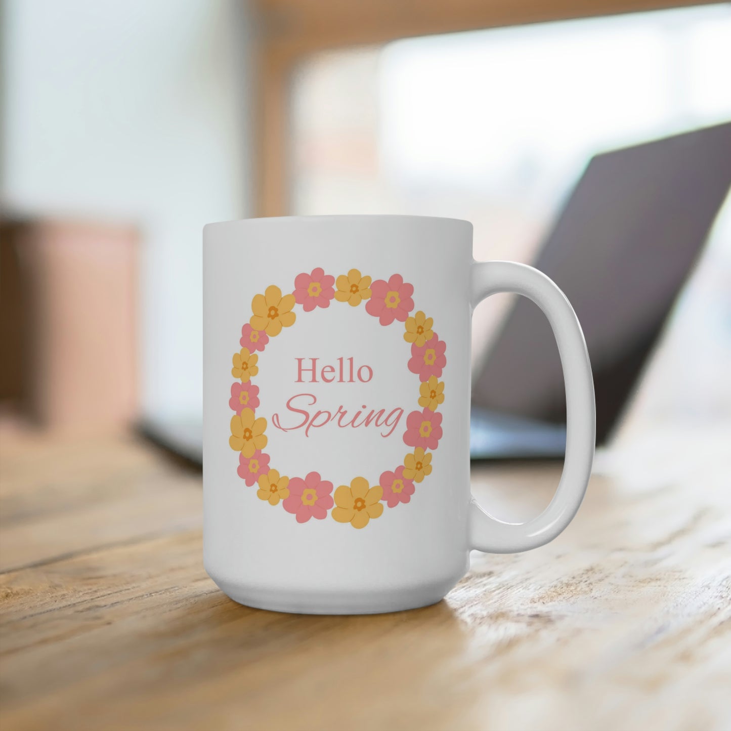 Hello Spring Flower Mug