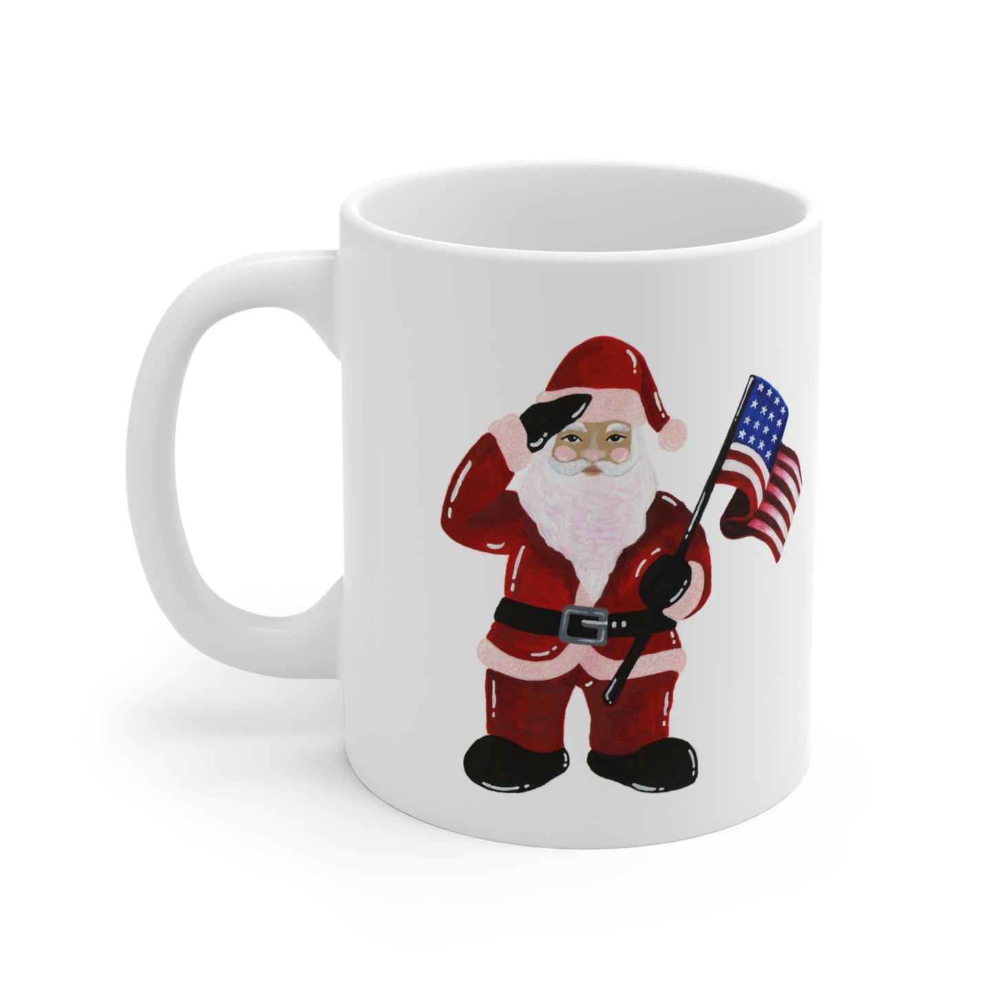 Patriotic Santa Mug