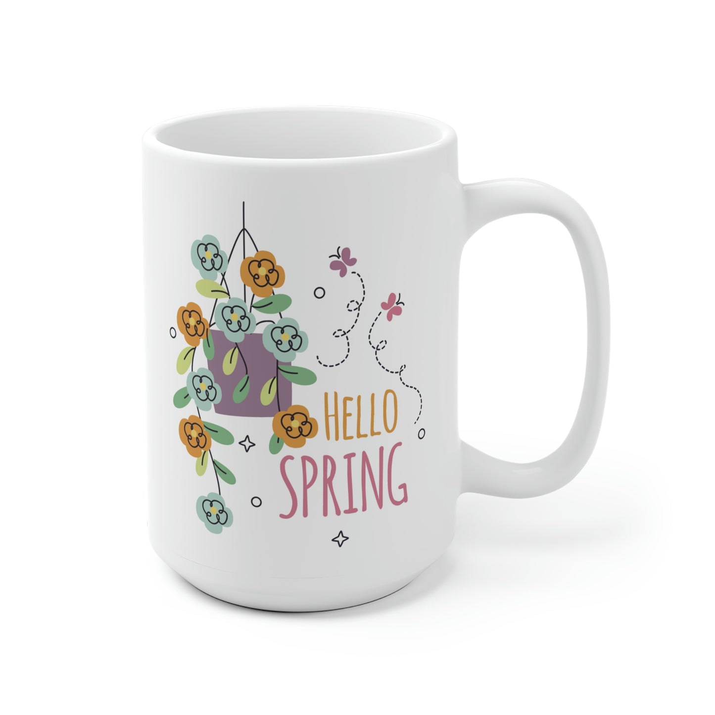 Hello Spring Flower Mug