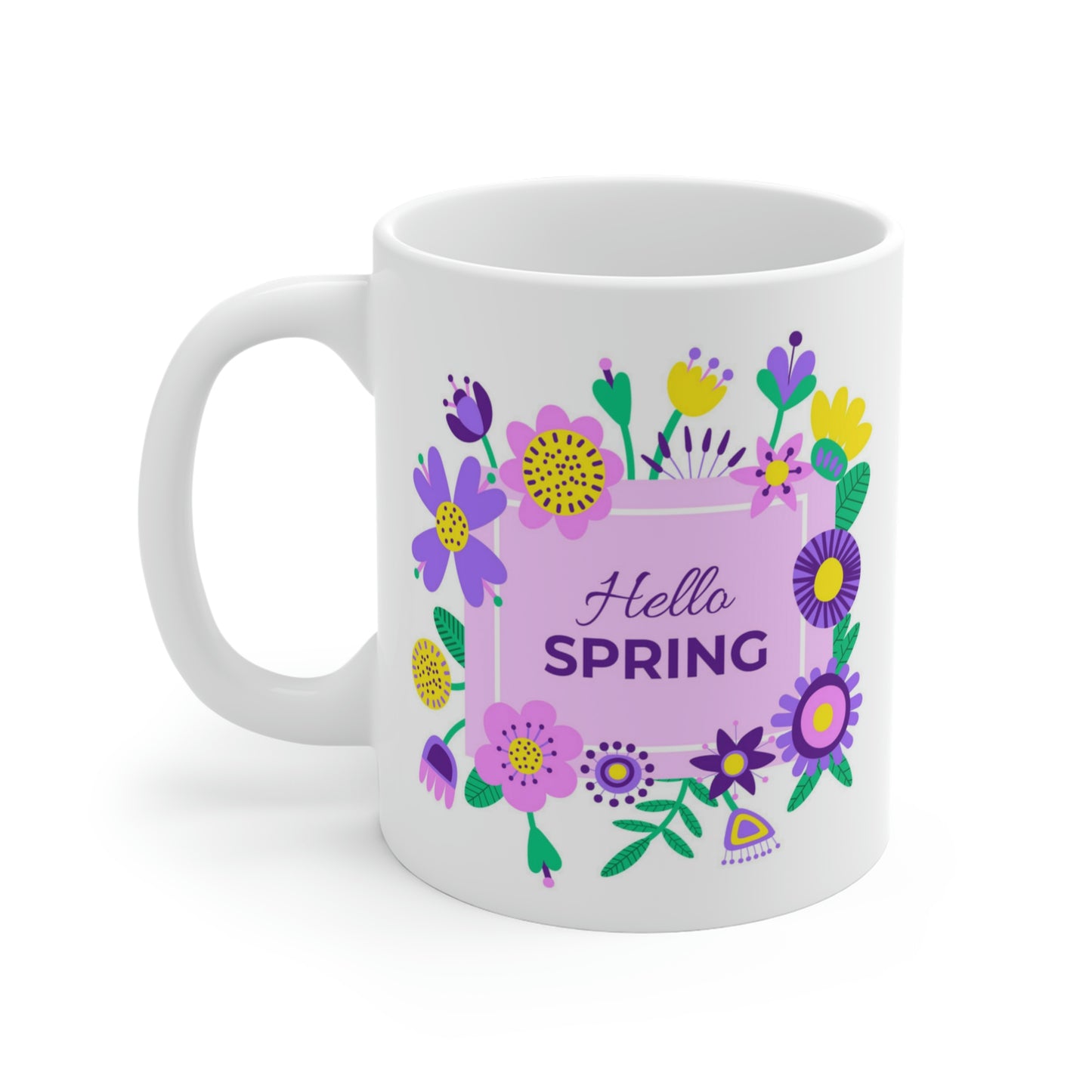Hello Spring Flower Mug