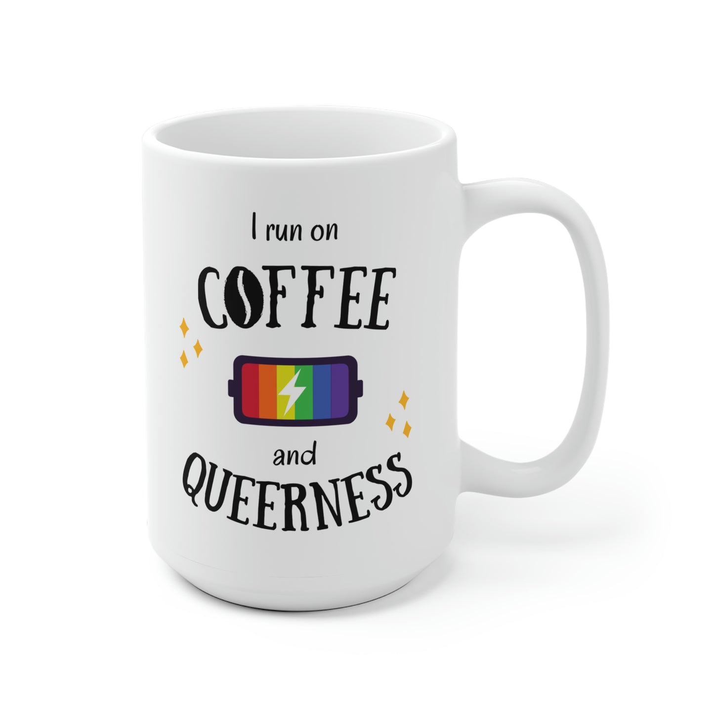 I Run On Coffee And Queerness Mug