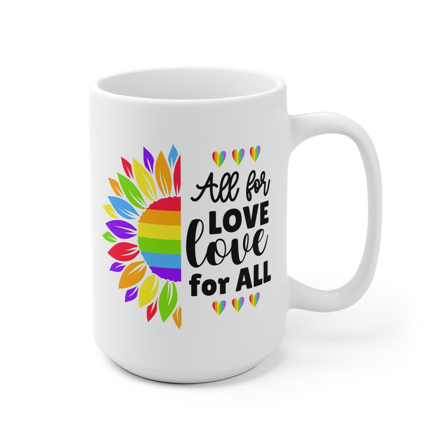 All For Love Love For All Sunflower Mug