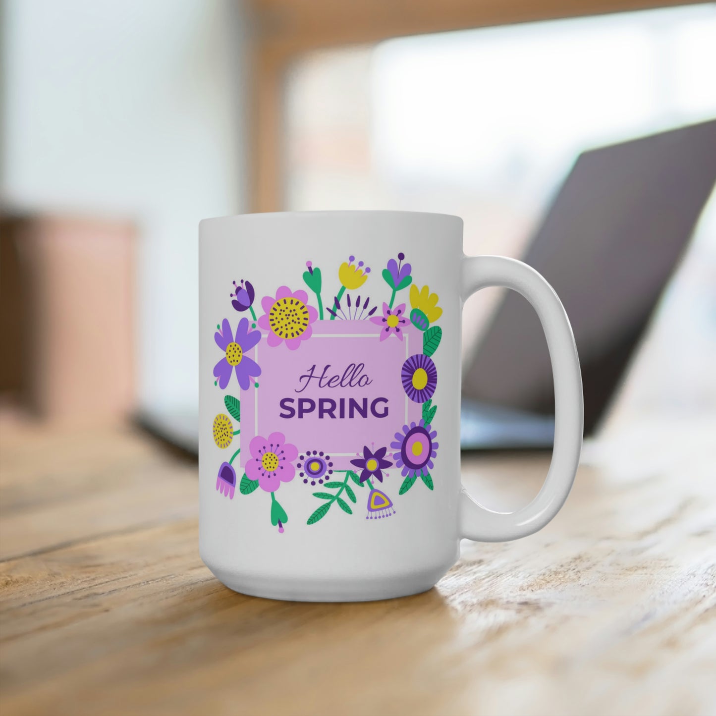 Hello Spring Flower Mug