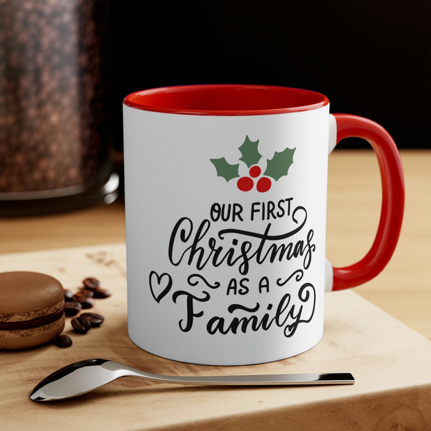Our First Christmas As A Family Mug